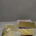 5 Pcs Acrylic Gold Risers Display Stands, Mirrored Food Risers for Buffet Table, Nesting Acrylic Cube Boxes for Jewelry Purse Perfume, Gold Cake Stand for Dessert Display Catering Supplies