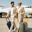 LOVEVOOK Carry On Luggage 22x14x9 Airline Approved 22inch Softside Suitcase, carry on-20 inch