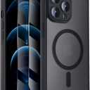 Symcele Designed for iPhone 12 Pro Case, Compatible with MagSafe, with Privacy Screen Protectors X2, [Camera Protection] [15FT Military Drop Protection] Shockproof Phone Case, 6.1", Black