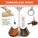 Drain Auger, Clog Remover with Drill Adapter, 25 Feet Flexible Plumbing Snake Use Manually or Powered for Kitchen, Bathroom and Shower Sink, Comes with Gloves (orange)