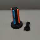 TRANSNOVO Charging Dock for Nintendo Switch 2 Joycons, 4 in 1 Dual-Side Magnetic Fast Controller Charger Station with 9 RGB Modes & Circuit Protection, Switch 2 Accessories for Joy Cons, Black (Round)