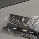 PERLESMITH Tilting TV Wall Mount Bracket Low Profile for Most 23-60 inch LED LCD OLED, Plasma Flat Screen TVs with VESA 400x400mm Weight up to 115lbs, Fits 16" Wood Stud (Black)