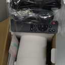 Mini Projector with WiFi and Bluetooth, Portable Movie Projector with 180 Rotatable, 1080P HD Supported, Auto Vertical Keystone, Compatible with Smartphone, TV Stick, Laptop, HDMI, USB (white)