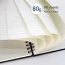 Soft Cover Journal Notebooks 2 Pack A5 Notebook College Ruled Lined Writing Journal 5"x8.25" 96 Pages for Writing Work Travel School Business Journaling Notebooks A5 Journal for Women and Men(Black)