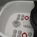 Foot Spa Bath Massager with Heat, Epsom Salt,Bubbles, Vibration and Red Light, Tub for Stress Relief,Foot Soaker, Christmas Gifts Birthday Gifts for Mom Dad Women Men Her Him (Black/White)