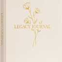 Lanpn Grandparents Legacy Journal Book with Prompts, Tell Me Your Life Story Memory Book to Fill Out, Mom Story Family Memory Book Keepsake Generational Journal, Grandpa Grandma Parents Gift, Beige