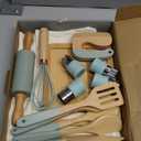 Wooden Cooking & Baking Set for Kids - Safe & Real Kitchen Tools Give Toddlers a Fun Cooking Experience - Durable Utensils are Perfect for Gifting to Create Lasting Family Memories