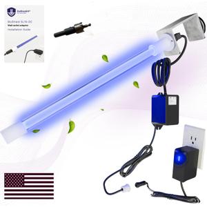 BioShieldUV 18W HVAC UV Light Air Purifier Light Bulb - No Drill Magnetic HVAC Air Treatment System Powered by 120V Wall Outlet, Air Filter Lamp for Air Conditioner, UVC for AC