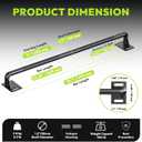 HANDBODE Pull Up Bar for Doorway and Wall Mount - Chin Up Bars for Home Gym, 36/52 in Upper Body Workout Equipment with 500 lbs Capacity, Portable Thickened Steel Construction, Joist Mounted