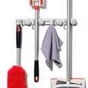 OXO Good Grips Wall-Mounted Mop and Broom Organizer (3"x5"x17")