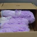 PAGISOFE Fluffy Soft Purple Rug 4' x 6' Rug, Shaggy Rugs for Bedroom Living Room,Furry Rugs for Bedroom Princess,Bedside Rug Nursery Christmas Home Decoration Shag Carpet for Kids Teen's Room