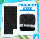 Hahafelt 2 Pack Car Seat Towel Covers with Storage Bag, 63 x 32 Inch Universal Non Slip Waterproof Sweat Protector for Car Truck, Gym Swimming Running, Machine Washable (Black Leopard)