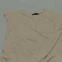 MIROL Women's Short Sleeve Tunic Tops 2025 Basic Loose T Shirts Solid Color Batwing Sleeve Casual Tee (Medium, Beige)
