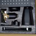 Black Tub Shower Faucet Set Complete with 8-Inch Rainfall Shower Head and Tub Spout Included Shower Valve Tub Shower Trim Kit Matte Black