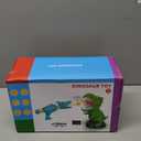 Dinosaur Shooting Boy Toys for Kids Age 3 4 5 6 7 8 - Moveable Shooting Game with Scoreboard, Light and Sound, 12 Foam Balls, Boy Toddler Toys 5-7 6-8 8-10, Competition Game Gifts (Green)