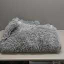 Ophanie Small Rug Upgrade Non Slip Throw Bedside Area Rugs, Fluffy Soft Grey Mini Bedroom Carpet, Affordable Door Entryway Indoor Inside Front Entrance Dog 2x3 Mat, Home Decor Aesthetic, Nursery