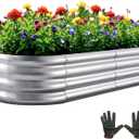 Galvanized Garden Bed kit for Vegetables/Herbs/Flowers 