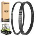 10L0L Golf Cart Drive Belt & Starter Generator Belt fit Yamaha G2, G5, G8, G9, G11, G14, G16, G20, G22, G29 Drive Gas 4 Cycle Models, OEM# J55-G6241-00, J55-H1173-00, J38-81173-00, JN6-H1173-00