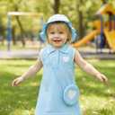 Renotemy Infant Baby Girl Dress Toddler Girl Summer Clothes Outfits Gifts Sport Casual Sundress Polo Dresses for Girls (Blue, M)