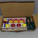 Abeja Multicolor Bubble String Lights, 7.5Ft Vintage Outdoor Christmas String Lights with 7 Multicolor LED Bubble Lights, C7/E12 Candelabra Base for Holiday Party, House, Christmas Celebrations Decor, 8 Pcs