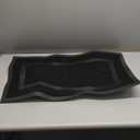 OLANLY Front Door Mat Indoor Outdoor Entrance, Waterproof All-Season, All-Weather Doormat, Sturdy Natural Rubber, Fade Resistant, Low Profile, Easy Clean Patio Porch Entryway Mat, 29.5x17, Black