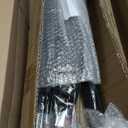 Totes Eco Auto Open Umbrella Classic Wooden J Stick Handle with Easy Grip - Windproof, Rainproof and Durable Canopy Design  Versatile Travel, Perfect for Rainy Days (Black)