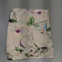 Floral Print Mulberry Silk Pillowcase with Zipper Closure Queen Size, Purple Flowers Silk Pillow Case for Hair and Face, Both Sides Natural Silk, Health and Soft, 1pc (20"x30",Pattern7)