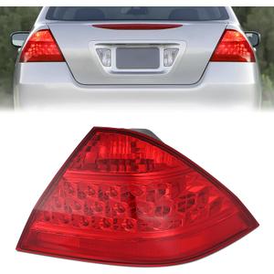 Nilight Taillight Assembly Compatible with 2006 2007 Honda Accord 4 Door Sedan Excluding Hybrid Rear Lamp Replacement OE Style Passenger Side