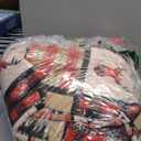 ROMROL Christmas Quilt Set Queen Size, Red Christmas Bedding Comforter Set Lightweight Patchwork Elks Quilted Coverlet Bedspread with 2 Pillow Shams96 * 90