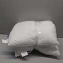 JA COMFORTS 2626 Premium Goose Down Feather Throw Pillow Inserts(Set of 2)-5% Down Filling,High Filling Weight,250 TC Cotton Cover, Square, White