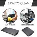 Kitchen Caddy Sliding Coffee Tray Mat, Under Cabinet Appliance Coffee Maker Toaster Countertop Storage Moving Slider - Base sliding shelf With Smooth Rolling Wheels, 1 Pack