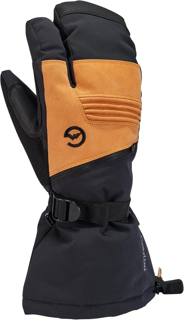 Gordini Mens Gore-tex Storm 3-Finger Glove (Large, Black / Tan)
