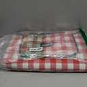 ZAZE Picnic Blanket Extra Large Waterproof, 80''x80''Checkered Picnic Blankets Beach, Outdoor, Camping on Grass Accessories Couple Ideas Wedding Registry Gifts (Red and White)