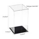 uxcell Acrylic Clear Display Case Box Dustproof Protection Showcase Cube Collectibles Show Box 3.9x3.9x7.9inch