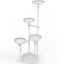 5-Tier Heavy Duty Corner Plant Rack Iron Plant Stand with Space-Saving Plant Shelf (38 in. H), White