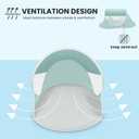 ISILER Pop Up Beach Tent, Portable Outdoor Shade Tent, UPF 50+ Beach Shelter, Easy Setup Windproof Waterproof Canopy