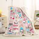Nurse Week Gifts: Soft Fluffy Sherpa Warm Throw Blanket for Women & Nursing Students (H11, 60"x80")