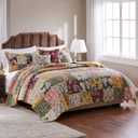 Greenland Home Antique Chic 100% Cotton Authentic Patchwork Quilt Set, 5-Piece King/Cal King