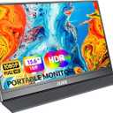MNN Portable Monitor 15.6inch FHD 1080P USB C HDMI Gaming Ultra-Slim IPS Display w/Smart Cover & Speakers,HDR Plug&Play, External Monitor for Laptop PC Phone Mac (15.6'' 1080P)