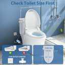 R FLORY Electric Bidet Toilet Seat Elongated Heated Toilet Seat with Bidet Slow Close Lid, Remote Control, Air Pump Flushing, Adjustable Self-Clean Nozzle, Instant Warm Water, Air Dryer, Night Light