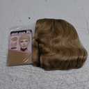 Short Ombre Blonde Wavy Wig for Women 14 Inch Shoulder Length Curly Wavy Bob Wig Short Wavy Wigs Natural Looking Heat Resistant Synthetic Curly Wig for Daily Party Use (Ombre Blonde, 14 inch)