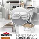 357 pcs White Felt Furniture Pads X-Protector! Huge Quantity of Furniture Pads for Hardwood Floors with Many Big Sizes Your Ideal Wood Floor Protectors for Furniture. Protect Any Type of Hard Floor
