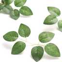 Ling's moment Artificial Plants Bulk Rose Leaves Decor,35Pcs Fake Greenery Filler Decorations, Realistic Texture Plants for Wedding Bouquets/Table Centerpieces, Garden/Pot, and Floral Arrangement