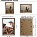 Axeman Rustic Picture Frame A2, Reclaimed Barnwood Frame with Beveled Edge