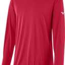 Mizuno Boys Nxt Long Sleeve Tee T-Shirt, Red, Medium US
