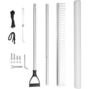 Floating Weed Lake Rake,Multifunctional Lake Weed Rake, Ponds Weed Rake, Aluminum Rake Designed for Cleaning up Pond muck,Leaves,Algae,weed-36 (Orange Pond Rake)