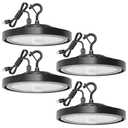 Eilpass 4 Pack LED Shop Lights 150W 24,000LM 5000K Super Bright High Bay Shop Lights with US Cable Plug in for Garage Workshop Warehouse Factory Barn