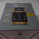 West Bend Timeless 12-Cup Programmable Coffee Maker with Brew Strength Selector for Hot and Iced Coffee, Includes 1-4 Cup Brew Option and Permanent Filter (Blue/Gold)