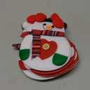 Christmas Decor Christmas Snowman Cutlery Silverware Holders Pockets Knifes Forks Bag Utensil Santa Suit Deer Table Decoration 8PCS