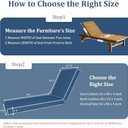 Chaise Lounge Cushions Outdoor Furniture 80 x 26 Inch Patio Lounge Chair Cushions 4'' Thick Waterproof Outdoor Chaise Cushion Weather Resistant Pool Lounger Cushion(Dark Blue)